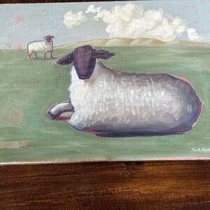 Colette Consentino Sheep prints stretched canvas